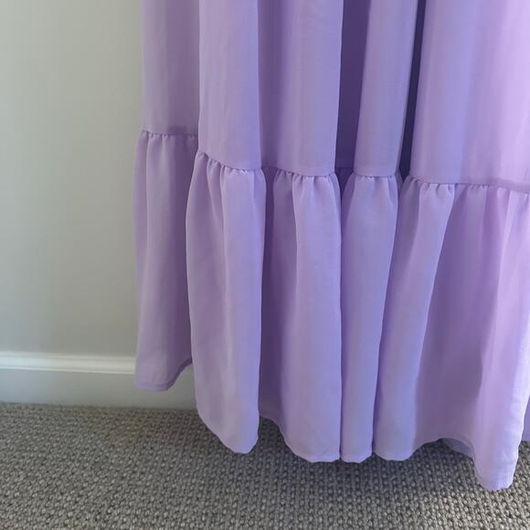 NWT Lulus Lilac Ruffle Prom Dress Sz S - Picture 6 of 8